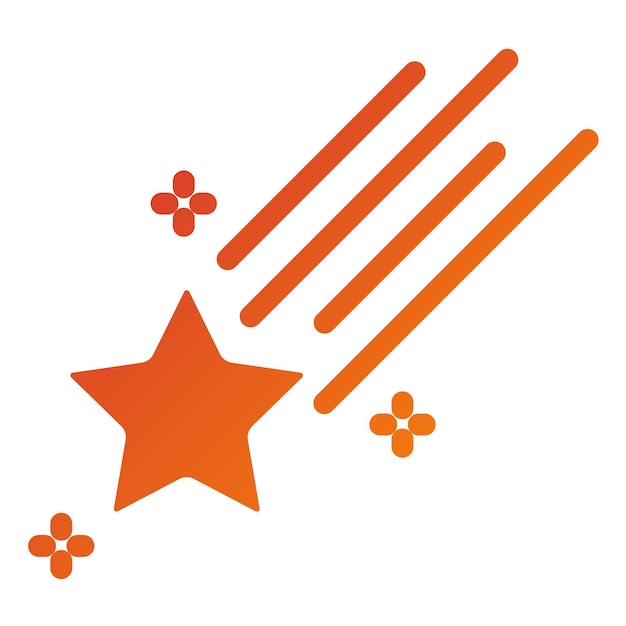Estilo del icono de la estrella caída