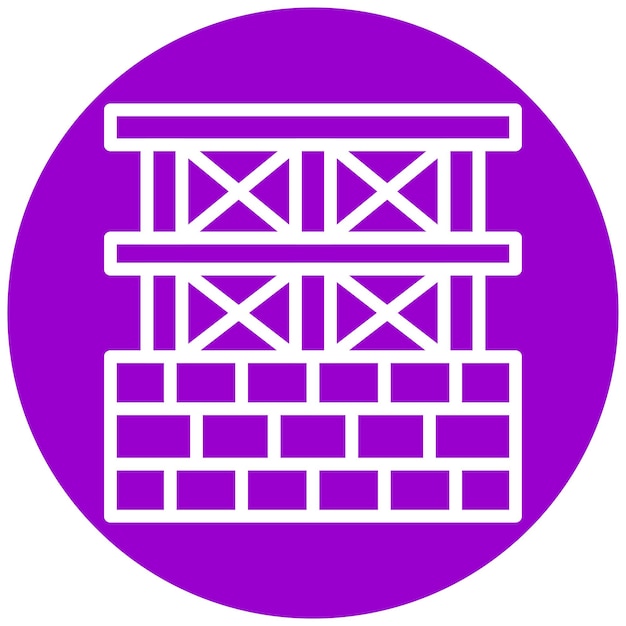 Estilo del icono de la estructura de construcción del diseño vectorial