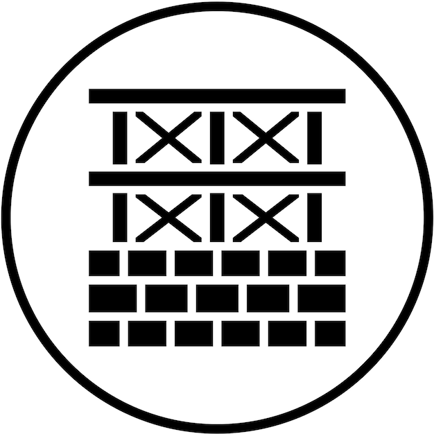 Estilo del icono de la estructura de construcción del diseño vectorial