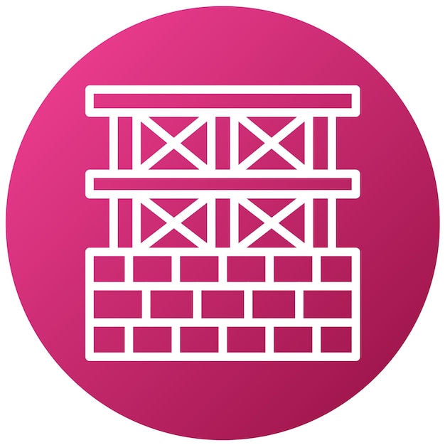 Estilo del icono de la estructura de construcción del diseño vectorial
