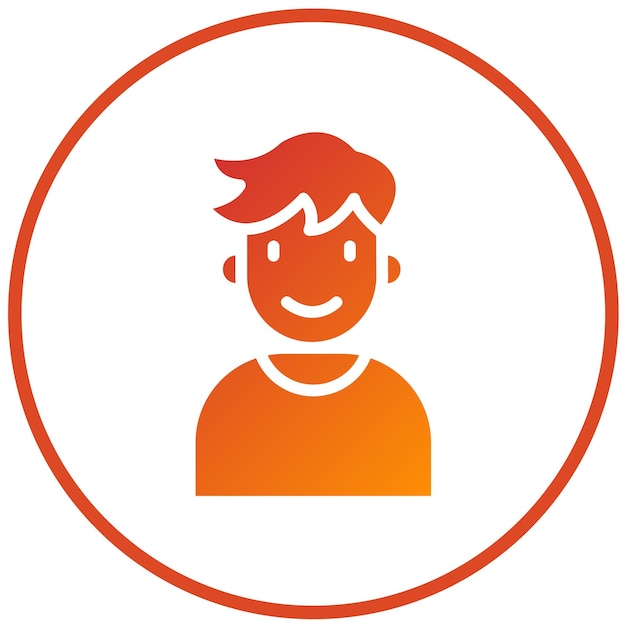 Estilo del icono del estudiante de diseño vectorial