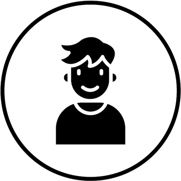 Estilo del icono del estudiante de diseño vectorial
