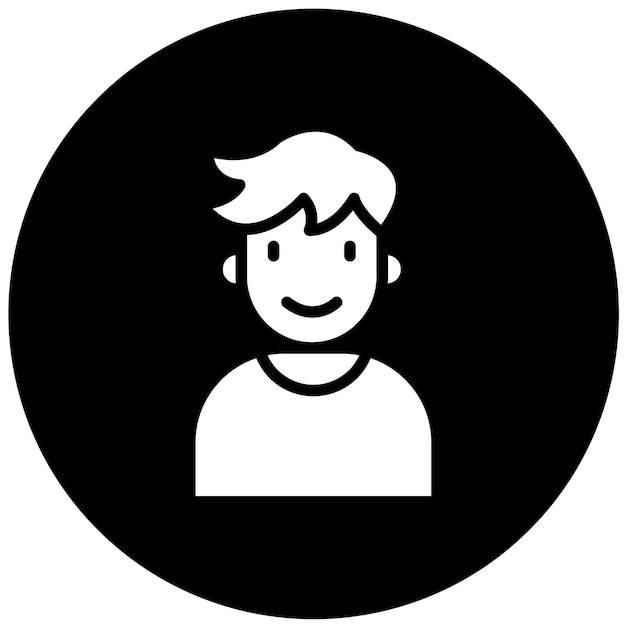 Estilo del icono del estudiante de diseño vectorial