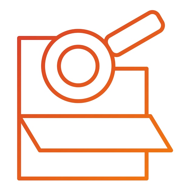 Estilo de icono de estudio de caso de diseño vectorial