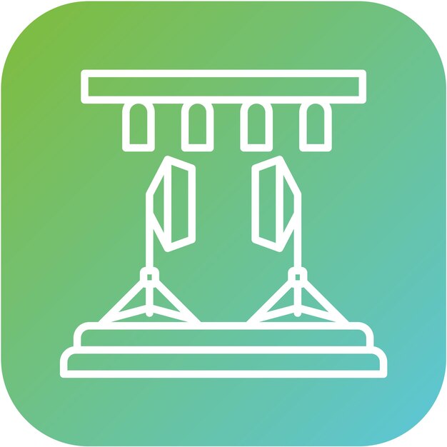 Estilo de icono del estudio de diseño vectorial