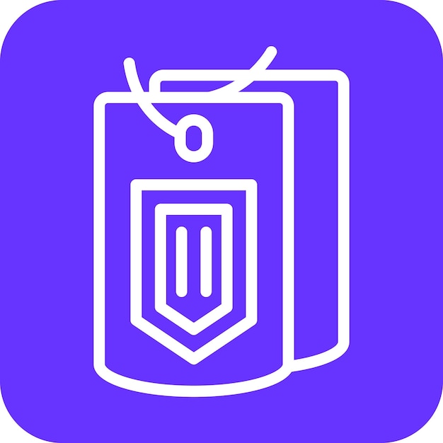 Estilo del icono de la etiqueta del perro