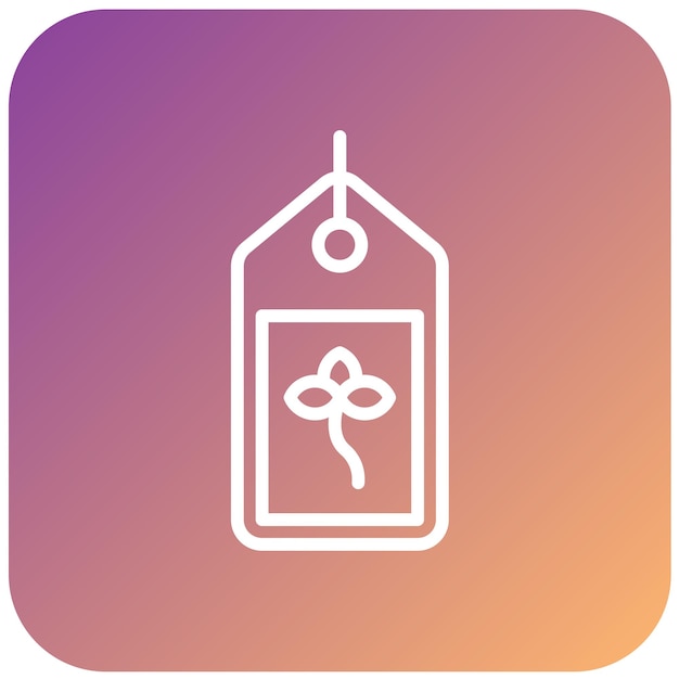 Estilo del icono de etiquetado ecológico de diseño vectorial