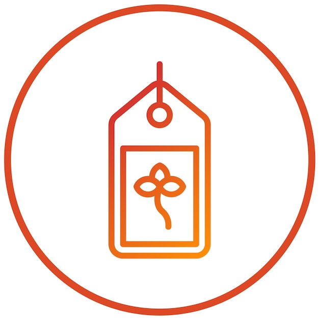 Estilo del icono de etiquetado ecológico de diseño vectorial