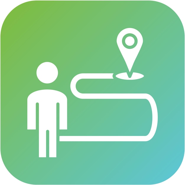 Estilo del icono de evacuación de diseño vectorial
