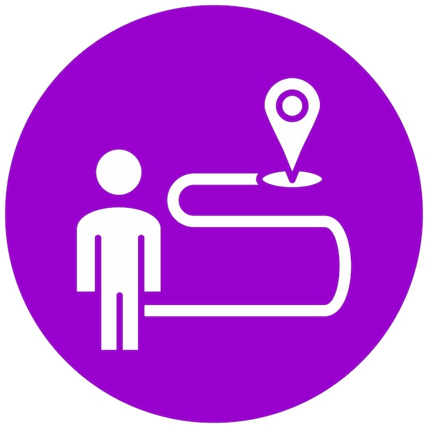 Estilo del icono de evacuación de diseño vectorial