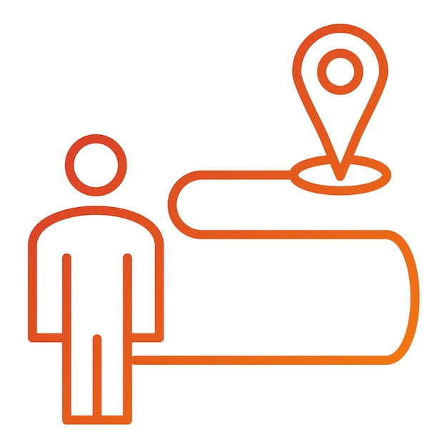 Estilo del icono de evacuación de diseño vectorial