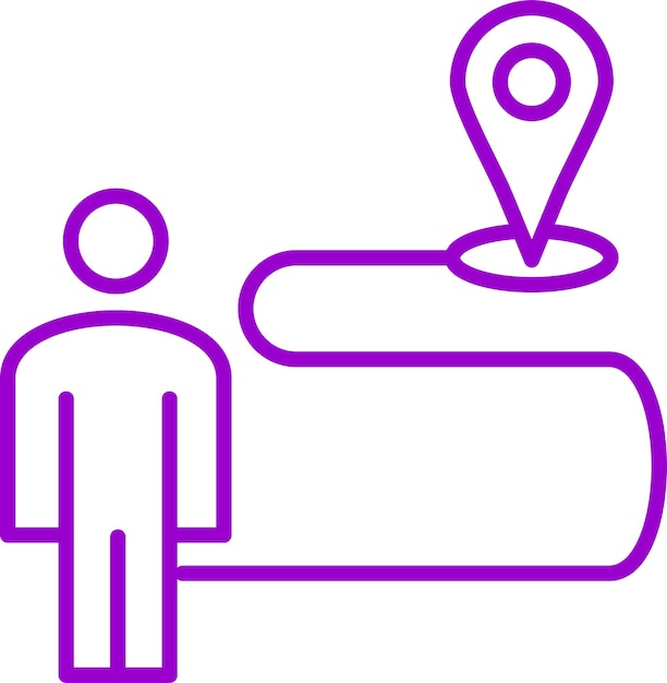 Estilo del icono de evacuación de diseño vectorial