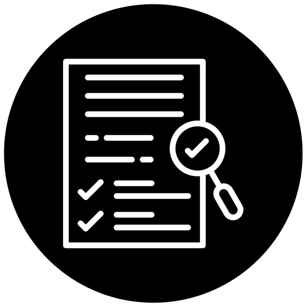 Estilo del icono de evaluación de bienestar de diseño vectorial