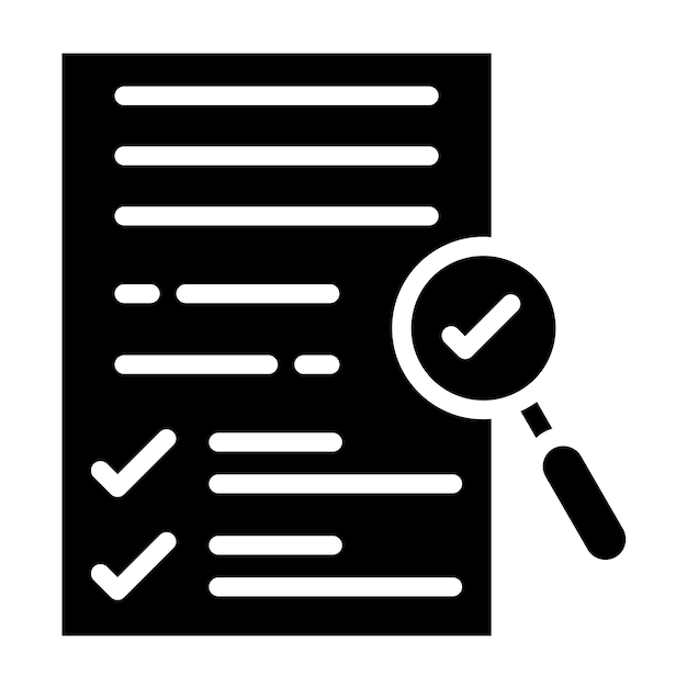 Estilo del icono de evaluación de bienestar de diseño vectorial