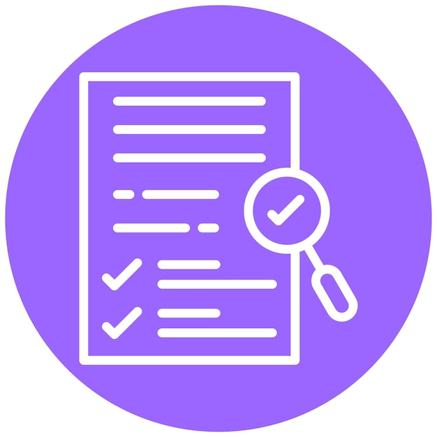 Estilo del icono de evaluación de bienestar de diseño vectorial