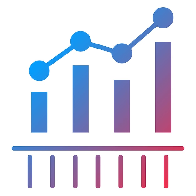 Vector estilo del icono de evaluación comparativa del diseño vectorial