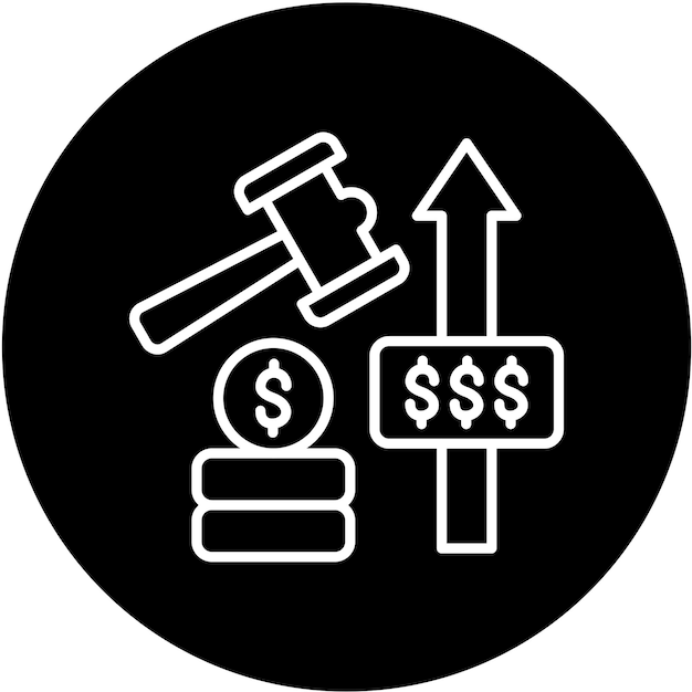 Estilo del icono de evaluación del diseño vectorial