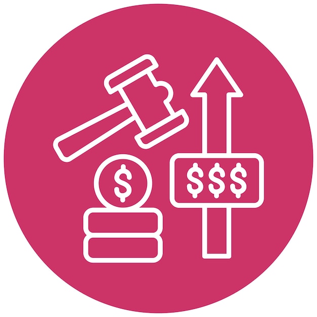 Estilo del icono de evaluación del diseño vectorial
