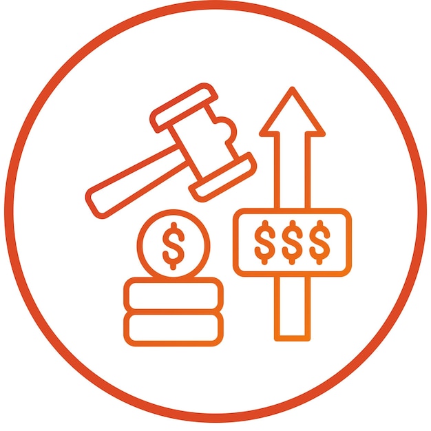 Estilo del icono de evaluación del diseño vectorial