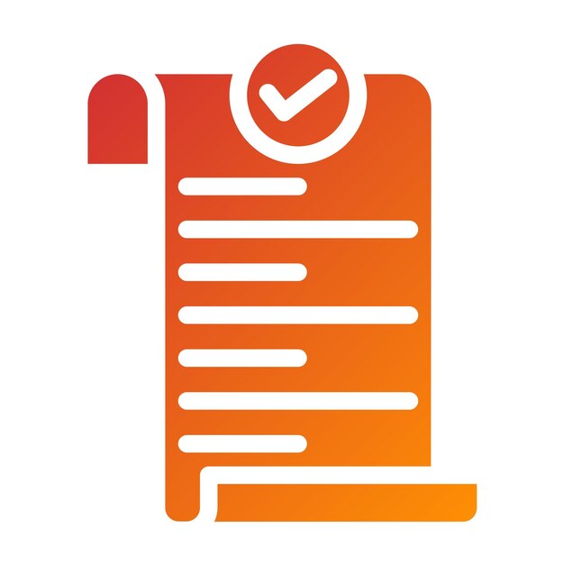 Estilo del icono de evaluación del diseño vectorial
