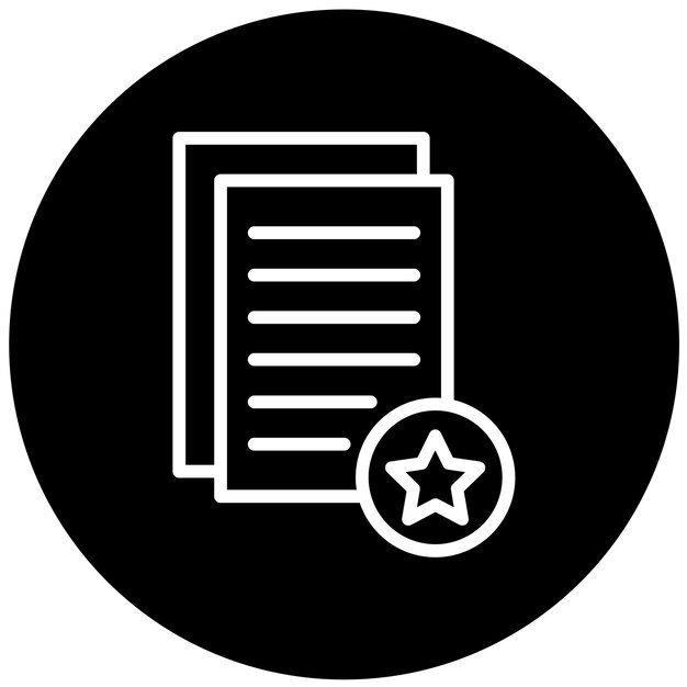 Estilo del icono de evaluación del estudio de diseño vectorial