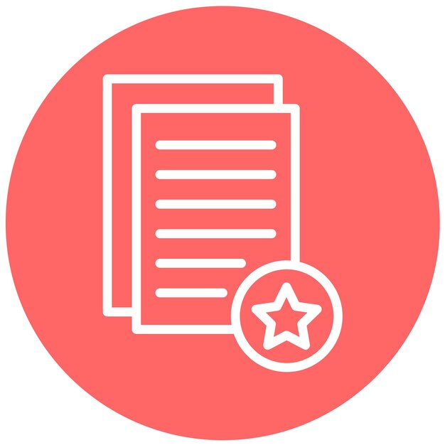 Estilo del icono de evaluación del estudio de diseño vectorial