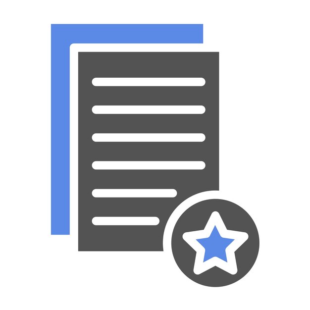 Estilo del icono de evaluación del estudio de diseño vectorial