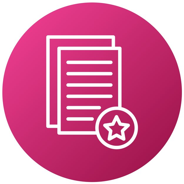 Estilo del icono de evaluación del estudio de diseño vectorial