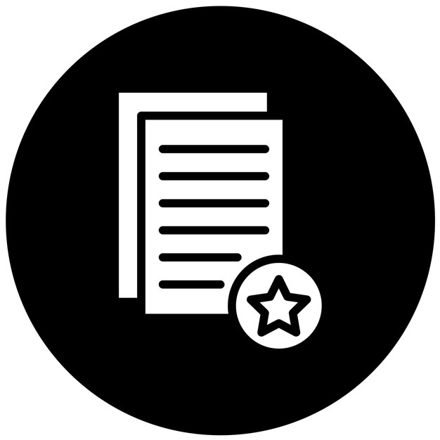 Estilo del icono de evaluación del estudio de diseño vectorial