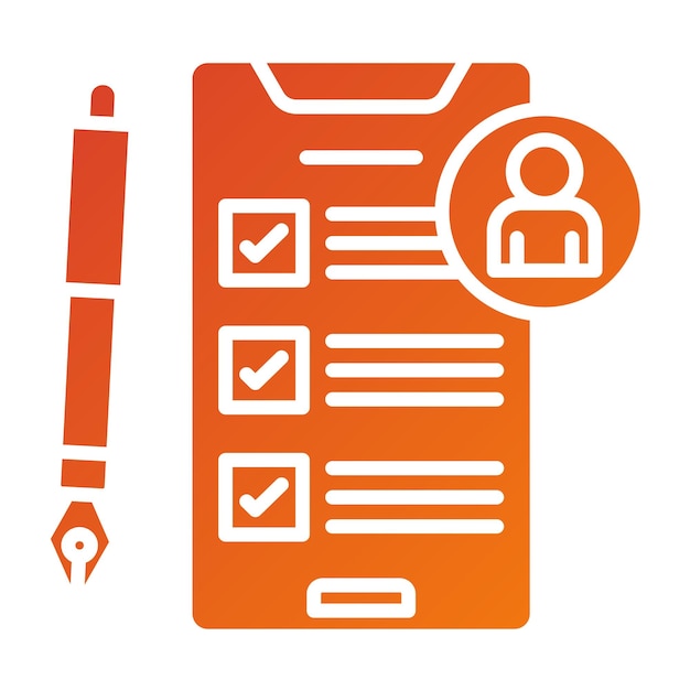 Estilo del icono de la evaluación del impacto de la privacidad del diseño vectorial