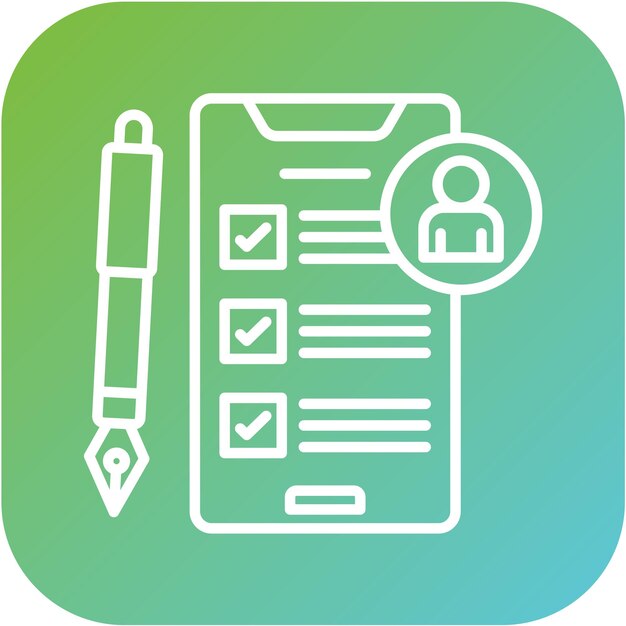 Estilo del icono de la evaluación del impacto de la privacidad del diseño vectorial