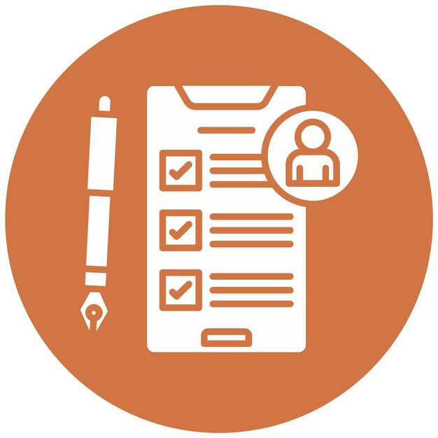 Estilo del icono de la evaluación del impacto de la privacidad del diseño vectorial