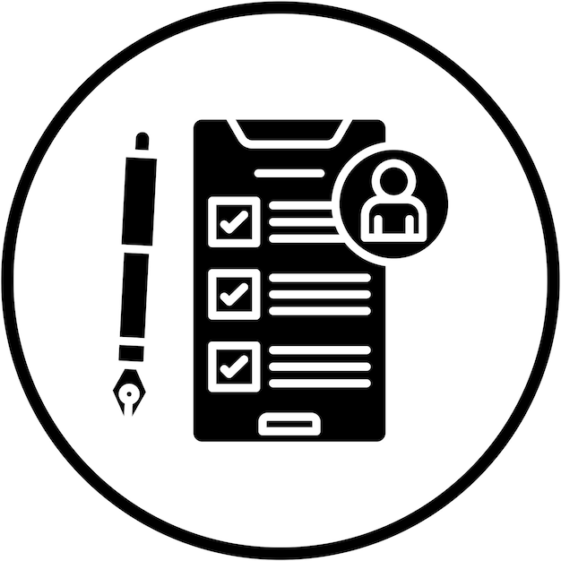 Estilo del icono de la evaluación del impacto de la privacidad del diseño vectorial