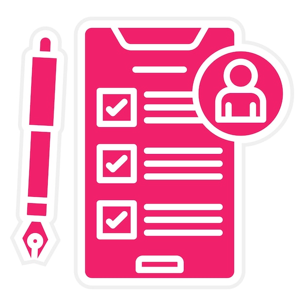 Estilo del icono de la evaluación del impacto de la privacidad del diseño vectorial