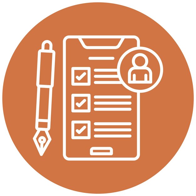 Estilo del icono de la evaluación del impacto de la privacidad del diseño vectorial