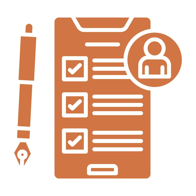 Estilo del icono de la evaluación del impacto de la privacidad del diseño vectorial