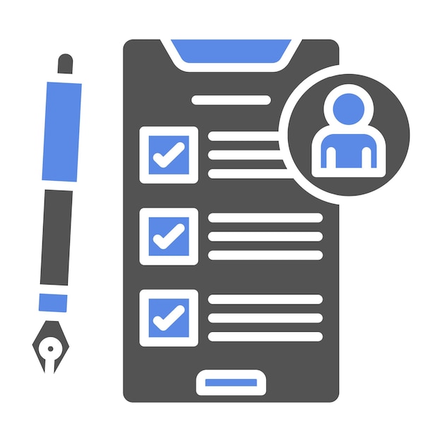 Estilo del icono de la evaluación del impacto de la privacidad del diseño vectorial