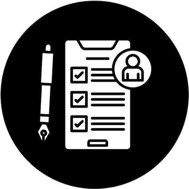 Estilo del icono de la evaluación del impacto de la privacidad del diseño vectorial
