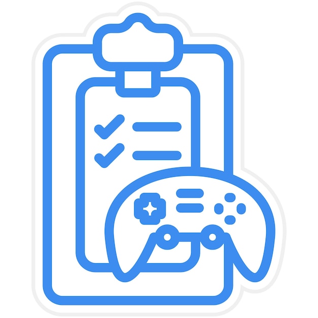 Estilo de icono de evaluación de juegos de diseño vectorial