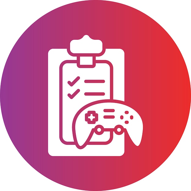 Estilo de icono de evaluación de juegos de diseño vectorial