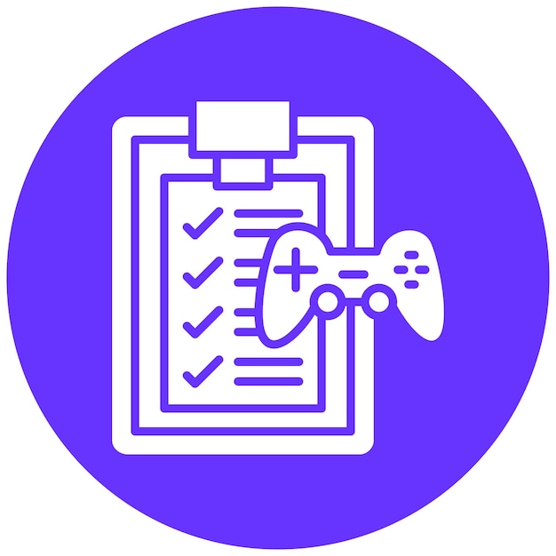 Estilo de icono de evaluación de juegos de diseño vectorial