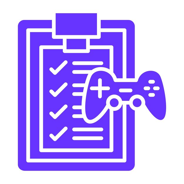 Estilo de icono de evaluación de juegos de diseño vectorial