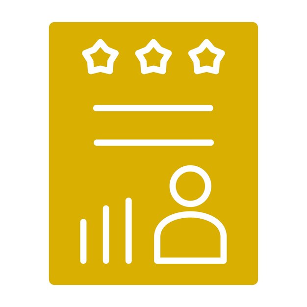 Estilo del icono de evaluación del rendimiento del diseño vectorial