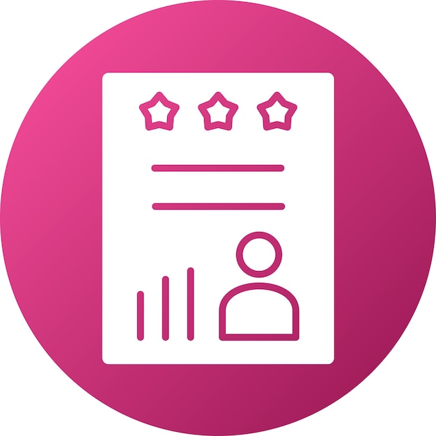 Estilo del icono de evaluación del rendimiento del diseño vectorial