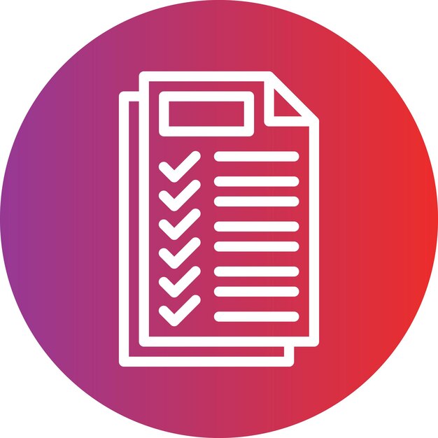 Estilo del icono de examen de diseño vectorial