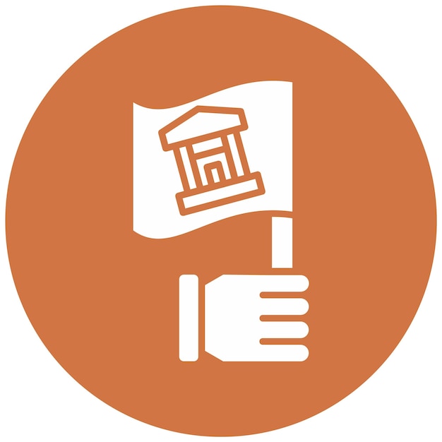 Estilo del icono de la excursión de diseño vectorial