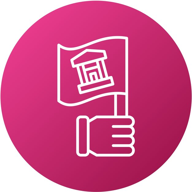 Estilo del icono de la excursión de diseño vectorial