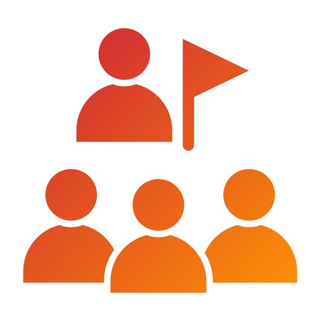 Estilo del icono de la excursión del grupo de diseño vectorial