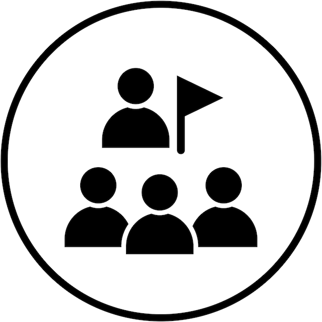 Estilo del icono de la excursión del grupo de diseño vectorial