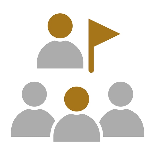 Estilo del icono de la excursión del grupo de diseño vectorial